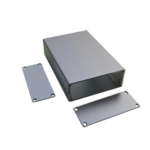 Aluminium-Projektbox Elektronik, Elektronikgehäuse Anschlussdose, DIY Kühlbox PCB-Board-Gehäuse, 29x75x100mm, silber von SagaSave