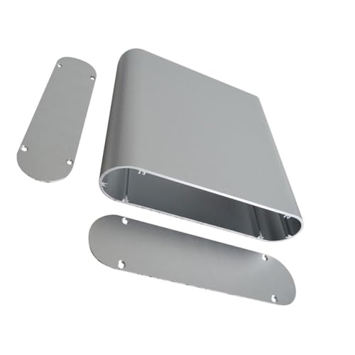Aluminium Projektbox Kühlbox, Elektronik Anschlussdose Gehäuse, DIY Verteilerkasten, Silber 40x165x160mm von SagaSave