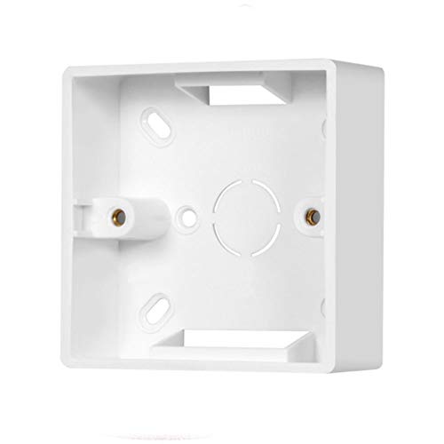 86 Typ Aufputz-Rahmen Für Anschlussdose Faceplate Single Socket 86 x 86 x 34mm Weiß Aufputzdose von SagaSave