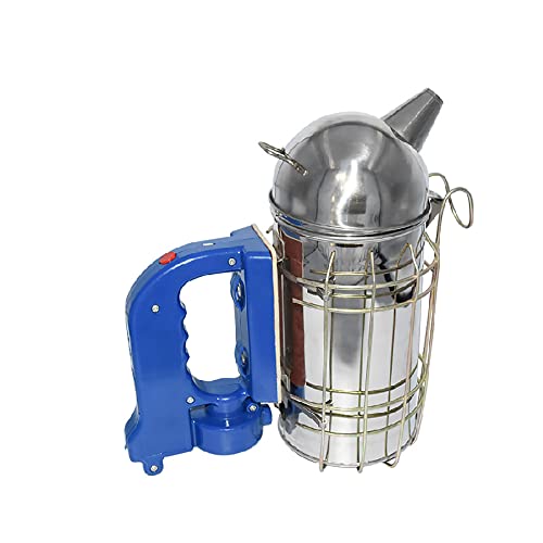 Bienen-Smoker, Edelstahl, elektrischer Bienenstock-Räucher mit Hitzeschild und Befestigungshaken, Imkerwerkzeug-Ausrüstung (nicht im Lieferumfang enthalten) von SagaSave