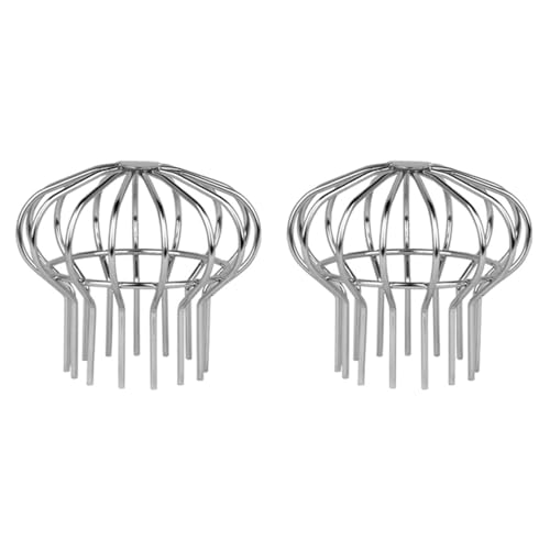 Dachrinnenschutz, 2 Stück Edelstahl Dachrinnenschutzsieb, Mesh Dachrinnenschutz für Laub und Müllfilter, Dachrinnensiebabdeckungen (125x125mm) von SagaSave