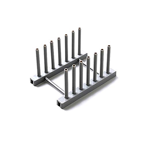 Dish Drying Rack Kunststoff Tellerständer 2 Farben Abtropfgestell Geschirr, Abtropfgestell Geschirrkorb für Teller, Schüssel, Tassen, Topf Deckel, Schneidebrett(1 Stück) von SagaSave