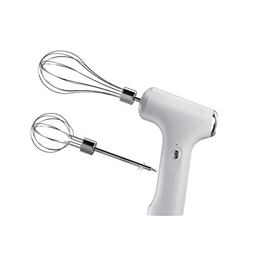 Elektrischer Schneebesen, Tragbarer Handmixer USB Wiederaufladbare Handheld -Eierschläger für Schlag, Mischen, Pudding (Weiß) von SagaSave