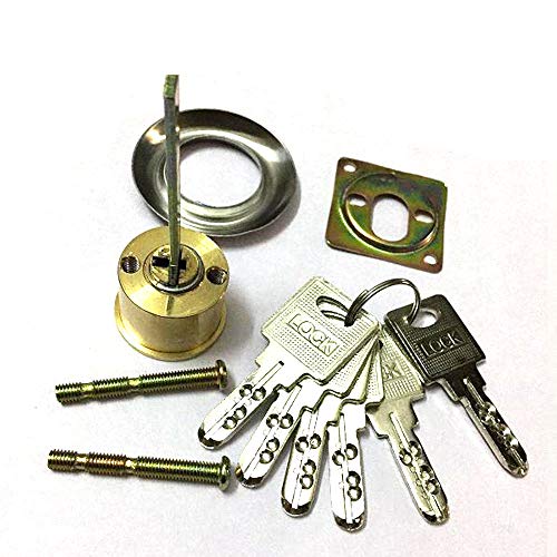 Ersatzfelgenzylinder Messing Ersatz Einsteckschloss Felgenzylinder Zylinder Tür Nacht Verschluss mit 6 Schlüssel Ersatzfelgenzylinder Messing Ersatz Einsteckschloss Felgenzylinder Zylinder Tür Nacht Verschluss mit 6 Schlüssel von SagaSave