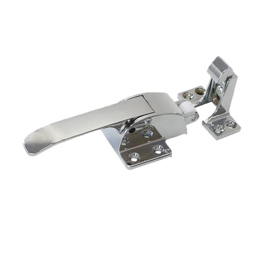 Griff für Backofen, Kühlschrank, Metall, Gefrierschrank, verstellbare Verriegelung, federbelastet, begehbarer Gefrierschrank-Türgriff, Gefrierschränke, Kühlschränke, Ziehgriff (A) von SagaSave