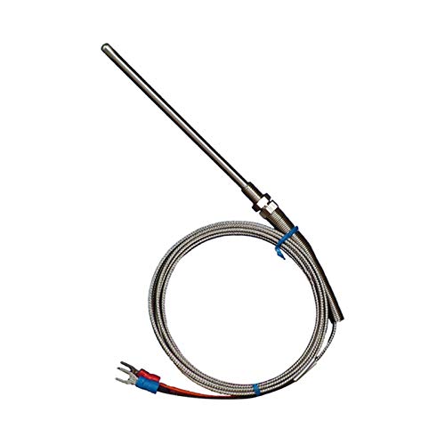 K-Typ Thermoelement-Kabel, hohe Temperaturbeständigkeit, 100 mm, Sonden-Sensor-Kabel mit 3 m Kabel von SagaSave