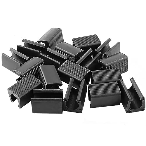Kunststoff-Stuhlfuß, U-förmige Bodengleiter, Rohrkappen, Abdeckung, 12 mm Durchmesser, schwarz, für Stahlrohrstühle (20 Stück) Kunststoff-Stuhlfuß, U-förmige Bodengleiter, Rohrkappen, Abdeckung, 12 mm Durchmesser, schwarz, für Stahlrohrstühle (20 Stück) von SagaSave