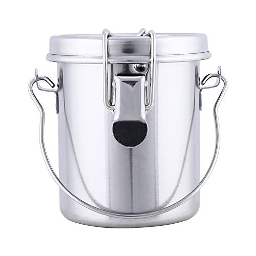 SagaSave Malpinsel-Wascheimer, tragbarer auslaufsicherer Pinselreiniger aus Edelstahl mit Deckel und Filtersieb für Ölmalerei und Aquarell von SagaSave