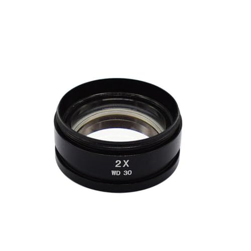 Mikroskop Objektivlinse Objective Lens für Stereomikroskope, Barlow-Linse Objektiv, 2X von SagaSave