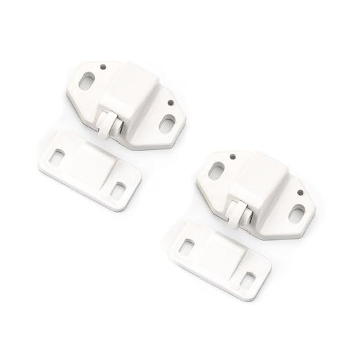 Möbelschnäpper aus Kunststoff, 2stk Schranktür Türschnäpper Kleiderschrank Tür Latch Fang Schranktüren (B) von SagaSave