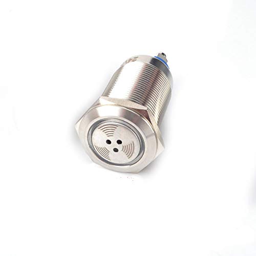 Pilotlicht mit Buzzer Metal Buzzer Wasserdicht Summer 16 mm / 19 mm / 22 mm 12V-240V 4 Größen Silber von SagaSave