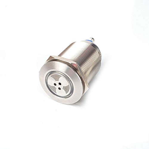 Pilotlicht mit Buzzer Metal Buzzer Wasserdicht Summer 16 mm / 19 mm / 22 mm 12V-240V 4 Größen Silber von SagaSave