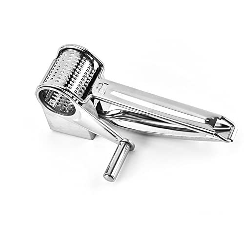 Rotary Käse Reibe Gemüse Chopper Edelstahl Multifunktion ale Mandoline Slicer Chopper Runde Grater Spiral izer Küchen-Gadgets (1 Stück) von SagaSave