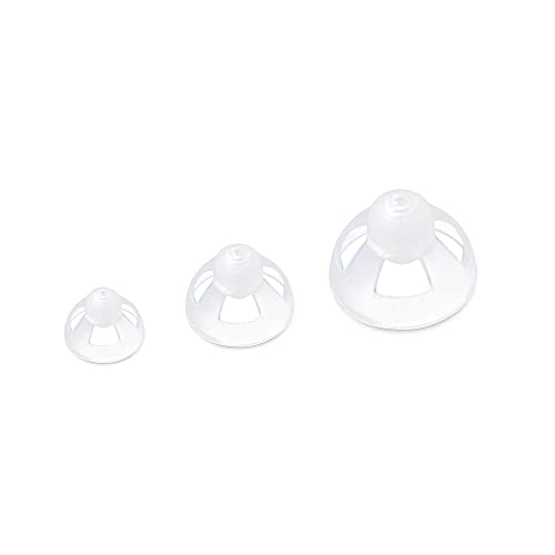 SagaSave 1/2 Stücke Ohrstücke/Schirmchen für Hörgeräte, S/M/L Offene Kuppeln 3 Größen zur Auswahl von SagaSave