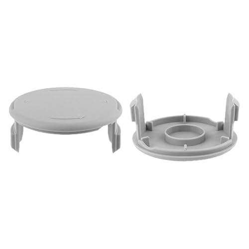 SagaSave 2-teiliges Trimmerspulenabdeckungs-Set, 33 x 75 mm, Ersatz-Trimmer-Spulenabdeckung, Rasentrimmer-Spulenabdeckkappen, kompatibel mit Rasentrimmer von SagaSave