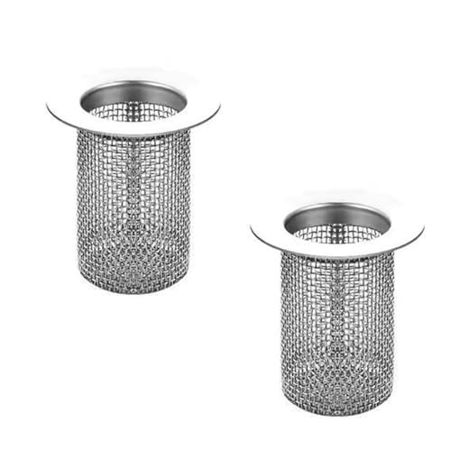 SagaSave Edelstahl Abflusssieb Dusche, 40mm Lange Spüle und Waschbecken Sieb, Abfluss Haare Sieb Haarfänger Silber, 2er Pack SagaSave Edelstahl Abflusssieb Dusche, 40mm Lange Spüle und Waschbecken Sieb, Abfluss Haare Sieb Haarfänger Silber, 2er Pack von SagaSave