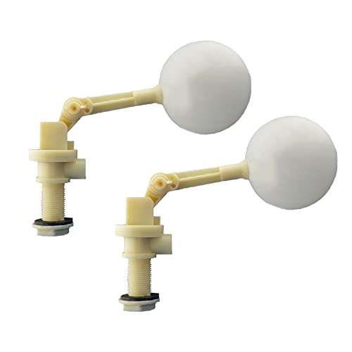 Schwimmer-Kugelhahn, 1,27 cm, automatischer Befüllungs-Luftbefeuchter, Wassertank-Schwimmerventil mit verstellbarem Arm für Teiche, Nutztierwassertrog, Aquarien, 2 Stück von SagaSave