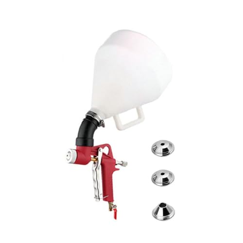Trockenbau-Textur-Spritzpistole, 6-Liter-Luftsprühpistole, Texturwerkzeug mit 4/6/8 mm Düsen für Decken-Wandputzer, Ellenbogen, Weiß von SagaSave