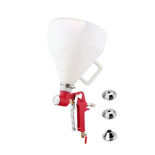 Trockenbau-Textur-Spritzpistole, 6-Liter-Luftsprühpistole, Texturwerkzeug mit 4/6/8 mm Düsen für Decken-Wandputzer, Weiß Trockenbau-Textur-Spritzpistole, 6-Liter-Luftsprühpistole, Texturwerkzeug mit 4/6/8 mm Düsen für Decken-Wandputzer, Weiß von SagaSave