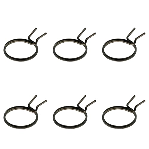 Türgrifffedern, Ersatz-Federn, Rundkopf-Design, Türgrifffedern, 2-Drehspulen, Stahlfeder-Reparatur-Set, Türschloss, interne Federreparatur (Durchmesser 23 mm), 6 Stück von SagaSave