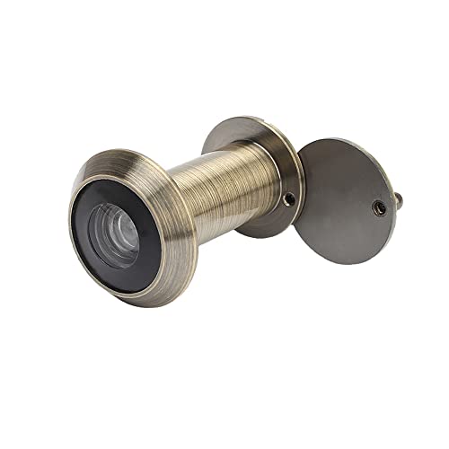 Türspion Türspion, 200 Grad Weitwinkel-Spionageloch mit Sichtschutzabdeckung, 16 mm Fassdurchmesser, Sicherheitsloch für Dicke von 35 mm bis 55 mm Türen (Bronze) von SagaSave