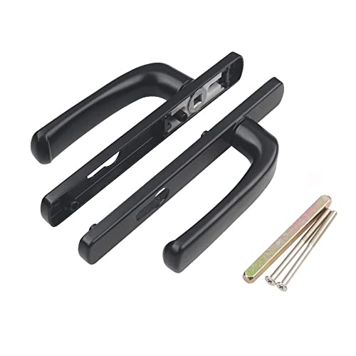 UPVC Türgriff-Set, 1 Set 210 mm Griffe Ersatz-Set mit passenden Teilen – schwarz, 85 mm PZ (Zentren) von SagaSave