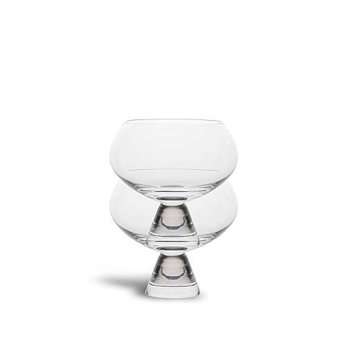 Sagaform ByOn Dessertweinglas Indy 2er Set Transparent mit Fuß und einem Volumen von 0,24L, 5263927900 von Sagaform
