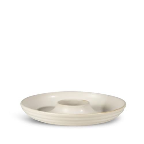 Sagaform Servierteller ELLEN 20 cm aus Steinzeug, in der Farbe beige, Gewicht: 500g, Größe: 20X4X20 cm, 5018422 von Sagaform