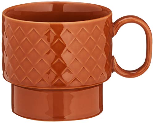 Sagaform Teebecher 400 ml, Coffee&More Kollektion, Farbe Terrakotta, aus Steingut, Höhe 9 cm, Durchmesser 10 cm von Sagaform