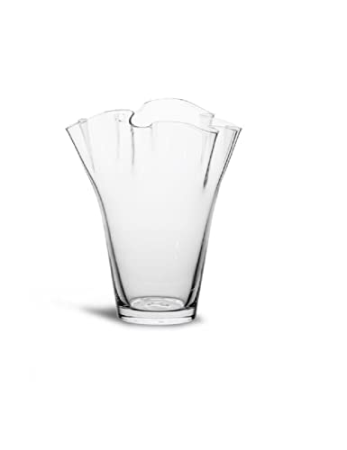 Sagaform Viva Vase Groß aus Mundgeblasen Glas in der Farbe Klar, Maße: 20cm x 20cm x 24,5cm, 5018375 von Sagaform