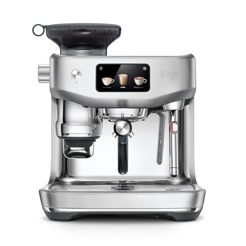 Sage - The Oracle Jet - Siebträgermaschine, Espressomaschine mit integriertem Mahlwerk - Manueller & automatischer Milchaufschäumer - 1600W - 14 Voreinstellungen, inkl. Knock Box - Edelstahl von Sage