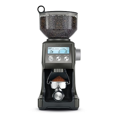 Sage - The Smart Grinder Pro - Kaffeemühle mit konischem Mahlwerk - Programmierbar, automatisch - Schwarzer Rostfreier Stahl von Sage