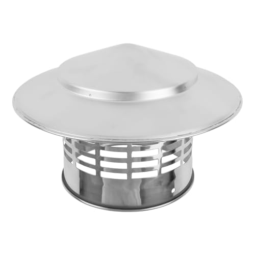 110/160 mm Kegeldeckel Edelstahl Kegelkappe Dach Regen Schornstein Abdeckung Kamin Auspuffkappe Dachrohr Ablufthaube Abdeckung Außenofenrohr Abdeckung für Entlüftungsrohr Küche Kochen (110 mm) von SageFurned