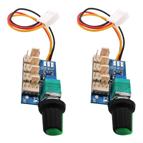 2 x 4-Wege-Motherboard für PWM-Lüfterdrehzahlregler für Chassis-Kühlsystem mit präziser manueller Geschwindigkeitsregulierung von 0% bis 100% für leisen Betrieb (D) von SageFurned