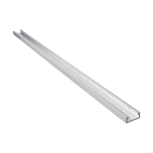 30 Typ Aluminium T-Schiene, 12/16/24 Zoll Doppelschnittprofil T-Schiene, Aluminiumlegierung T-Gleis Gehrungsschiene für Holzbearbeitung (600 mm) von SageFurned