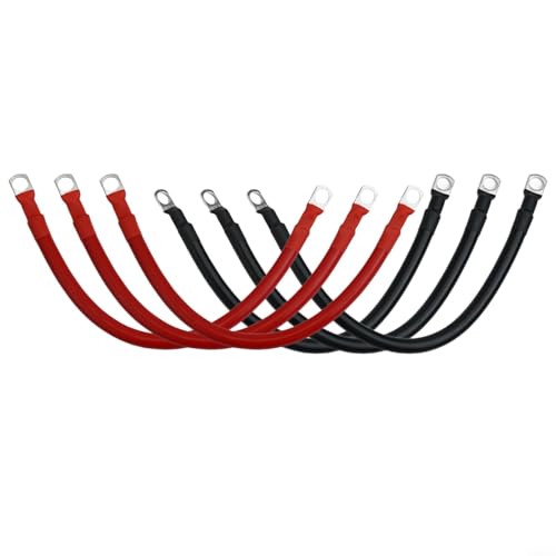 4AWG Batteriekabel 30,5 cm Marine Automotive Inverter Stromkabel mit 3/8 verzinnten Kupferklemmen PVC isoliert für Solar RV ATV Systeme von SageFurned