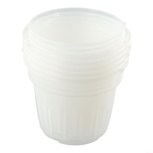 5 transparente Orchideentöpfe mit Löchern für verbesserte Drainage und Wurzelsicht in kleinen bis XL-Größen (XL) von SageFurned