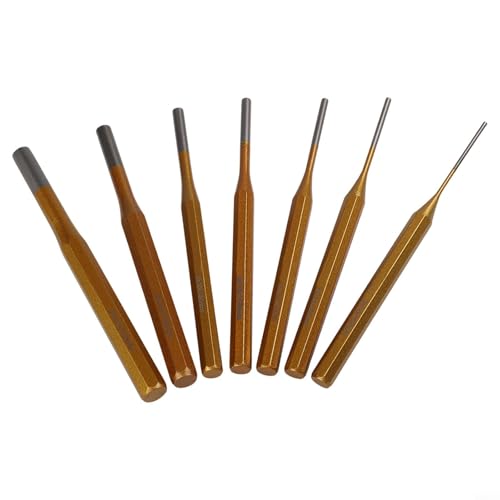 7-teiliges Stanzwerkzeug-Set, 210 mm, robuste Stahllegierung, für den Einsatz in Werkstätten und Uhren-Reparaturen von SageFurned