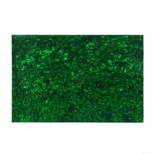 Blank Scratchplate Material Sheet für E-Gitarre 44 x 29cm 3-lagig passend für ST und Styles (Green Pearl) von SageFurned