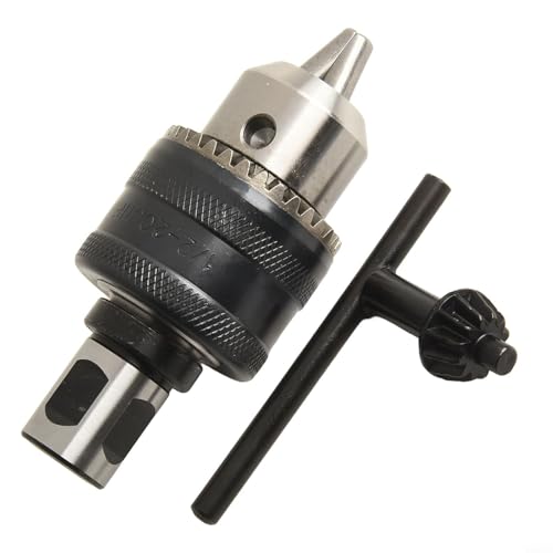 Bohrfutter-Adapter-Set, 3/4-Zoll-Schaft auf B16-Kegelgewinde mit Magnetfutter, Bohrfutterschlüssel und mehreren Spannbereichsoptionen (B) von SageFurned