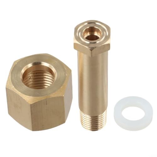 CGA-320 NPT1/4 Reglereinlassmutter und Armaturen-Set mit Unterlegscheibe für Druckreduzierventil, Kupfer-Anschlussabdeckung, Zubehörschrauben, Druckreduzierventil-Anschlussmutter-Set CGA-320 NPT1/4 Reglereinlassmutter und Armaturen-Set mit Unterlegscheibe für Druckreduzierventil, Kupfer-Anschlussabdeckung, Zubehörschrauben, Druckreduzierventil-Anschlussmutter-Set von SageFurned