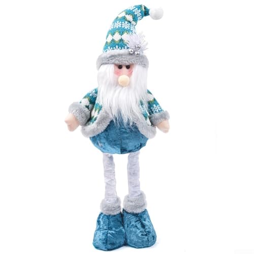 Charmantes Weihnachtspuppen-Ornament-Set mit Weihnachtsmann, Schneemann und Rentier, Weihnachts-Plüschpuppen Dekoration für den Weihnachtsbaum, festliche Dekoration (alte Menschen) von SageFurned