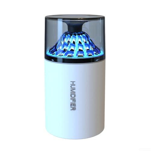 Desktop Aromatherapie Luftbefeuchter Auto Büro Spray Mist Maker mit LED Licht 350ml Kapazität Tragbares Design (Weiß) von SageFurned