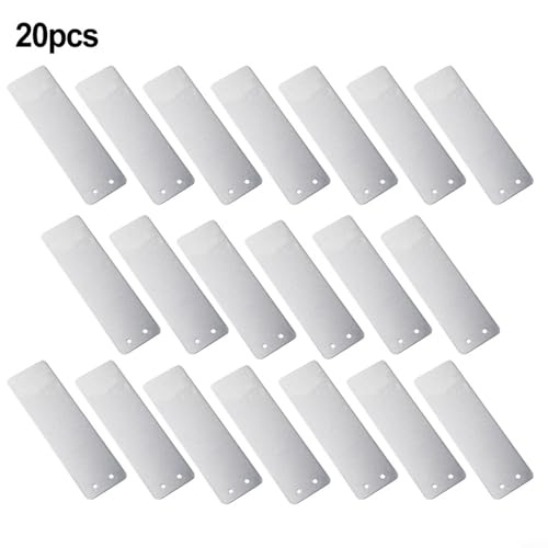 Doppelseitige Aluminium-Pflanzenetiketten, Metallanhänger, wasserdicht und mit doppelten Ösen für sichere Baumidentifizierung in Gärten von SageFurned