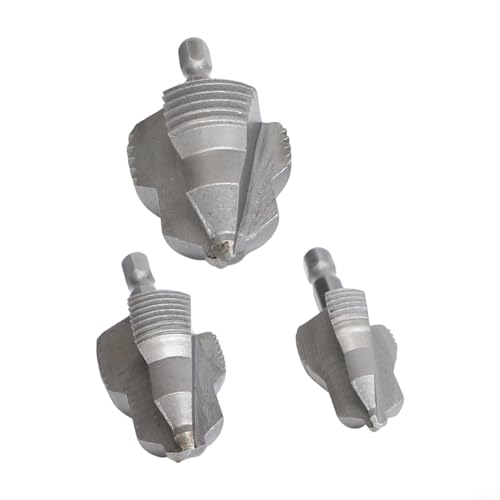 Drei-Klingen 3-in-1-Bohrer, Rohrgewindebohrwerkzeug, Hochgeschwindigkeitsstahl, Sechskantgriff für Rohrreparatur und Installation (A) von SageFurned