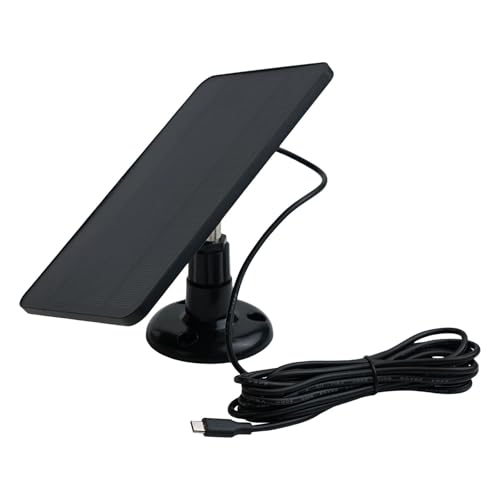 Für Blink Kamera kompatibles Outdoor-Solarpanel 4 W mit 9 25,6 m Kabel für langfristige Nutzung und Energieeffizienz (C schwarz) von SageFurned
