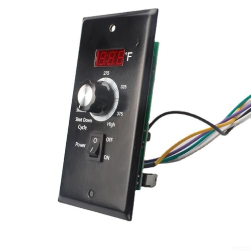 Für Z Grills 9017 V1 Pelletgrill-Steuereinheit – digitales Thermostat, LED-Anzeige, Geschmacksmodus, robuster Schalter, direkter Ersatz, verbessertes Grillen (9017 V1–1,6 U/min, 120 V) von SageFurned