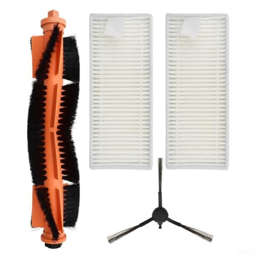 Hauptbürsten-Seitenbürsten und Filter-Set passend für Homerun 2000 und 3000 Serie XU2000, XU2100, XU3100, XU3110, XU3000, Nylonbürsten-Staubsauger, für Eckenreinigung (A) von SageFurned