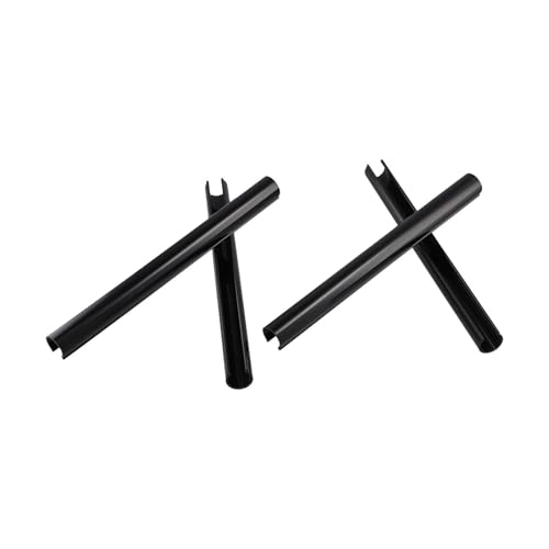 Heizkörperrohrabdeckungen, passend für Heizungsrohre mit Längengrößen 200 mm, 300 mm, 500 mm und Durchmesser 15 mm, Kunststoffmaterial für Rohrverdeckung (schwarz, 200 mm), 4 Stück von SageFurned