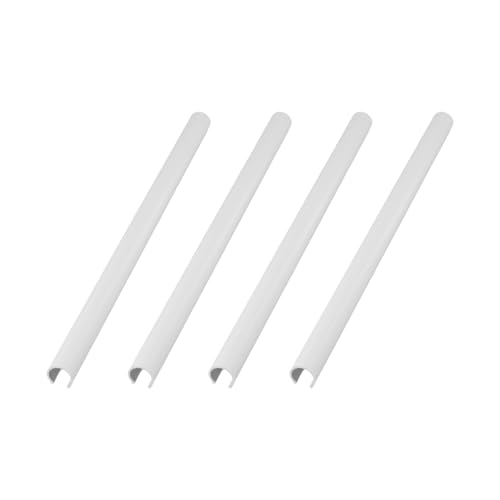 Heizkörperrohrabdeckungen, passend für Heizungsrohre mit Längengrößen 200 mm, 300 mm, 500 mm und Durchmesser 15 mm, Kunststoffmaterial für Rohrverdeckung (weiß, 300 mm), 4 Stück von SageFurned